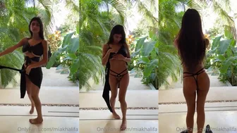 Mia Khalifa Breaks the Internet: Ultra-Steamy Sexy Black Lingerie Striptease — Full Fury
