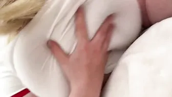 Sabrina Banks Gets Wrecked: Ultra-Steamy Playing With Her Big Tits In Bed — NSFW Bomb