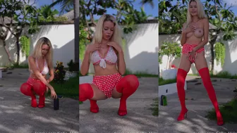 Sofie Mills Breaks the Internet: Raw Blonde Babe Backyard Dancing Striptease — HD Exclusive