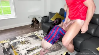 Summer Rose Melts Down: Taboo SoccerSubsXXX, Two Hotwife MILF Moms FFM Threesome On The Home Couch — Sin Censura