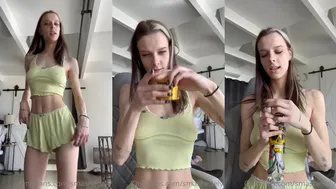 Ashley Matheson Breaks the Internet: Raw Sexy Pajama Flashing Her Naked Tits Bong Hit — Full Leak Inside
