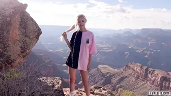 Eva Elfie Blows Up: Wild Blonde Babe Outdoor Canyon Pov Sextape — HD Exclusive