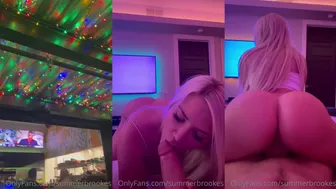 Summer Brookes Blows Up: Súper Hot Thicc Blonde Getting Her Big Booty Covered With Cum — Full Leak Inside