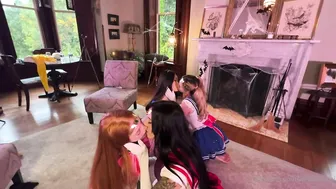 Asianmochi Ignites: Caliente Horny Lesbian Cosplay Orgy — Watch Now