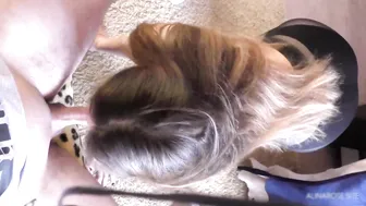 Lost Bet MILF Had to Get down on Four To Suck Dick