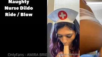 Amira Brie, Naughty Nurse Dildo Play and Ride