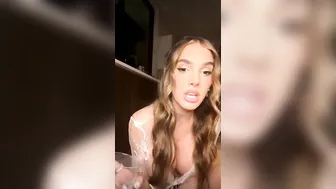 Lyna Perez, Laced Nightgown Cucumber Oral Tease