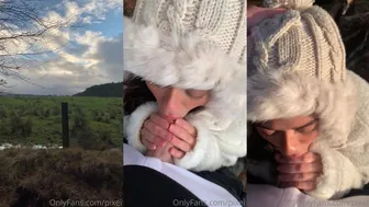 Pixei Winter, Winter Outdoor Oral POV