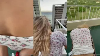 Livvalittle, Windy Balcony Public Intimate Moment