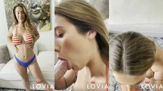 Eva Lovia, Deepthroat and Facial POV Delight