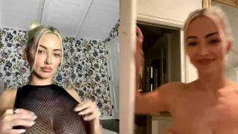 Lindsey Pelas, See-Through Bodysuit Tease Temptation