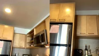 Brandy Gordon, Cooking in Seductive Blue Lingerie