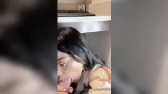 Hannah Jo, Under-Table Oral and Handjob POV Scene