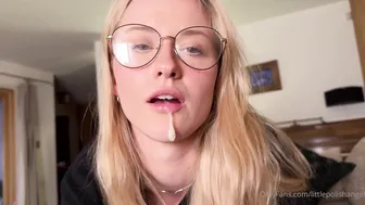 Littlepolishangel, Blonde in Rainy Day Homemade Facial Video