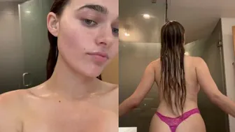 Megnutt02, Post-Shower Tease with Large Natural Assets