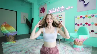 Caroline Zalog, Candy-Themed Sexy Panties Try-On