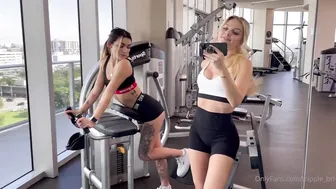 Trippie Bri, Two Alluring Teens with a Big Cock at the Gym
