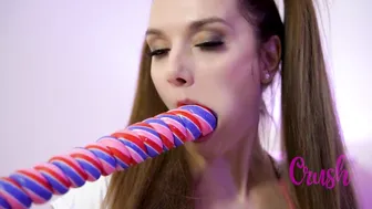 Xenia Crushova, Schoolgirl Rainbow Dildo Blowjob Tease