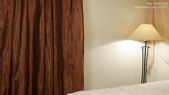 Xev Bellringer, Sultry MILF with Dildo Torso in Bed