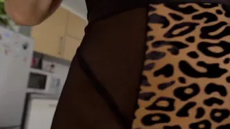 Anna Zapala, Sultry See-Through Lingerie Try-On in the Kitchen