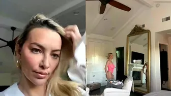 Lindsey Pelas, Sexy Fishnet Lingerie Try-On Haul