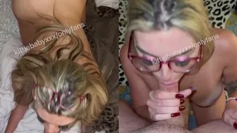 Kittiebabyxxx, Homemade POV Blowjob with Cum on Glasses