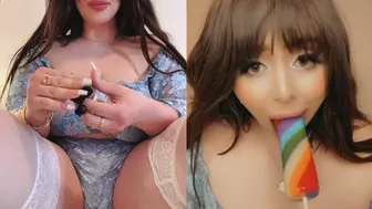 Momokun, Candy Dildo Oral POV