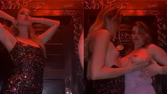 Chloe Lamb, Two Lesbian Women Kissing on Live Stream