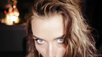 Gina Carla, POV Blowjob with Hazel Eye Contact