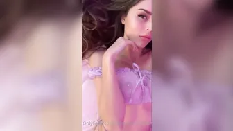 Heatheredeffect, Seductive Tease in Purple See-Through Lingerie