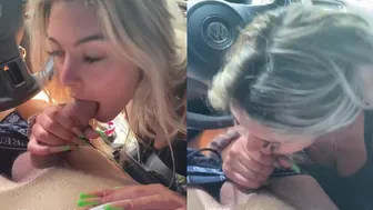 Kittiebabyxxx, Blonde Teen Car POV Blowjob