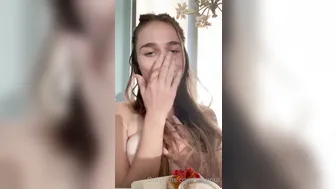 Megnutt02, Big Breasts Bathroom Tease