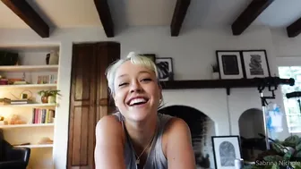 Sabrina Nicole, Blonde Babe Performs POV Blowjob