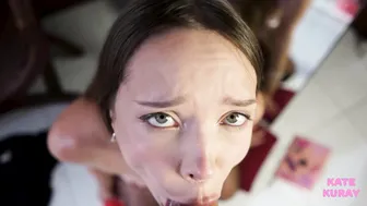 Kate Kuray, Hot Teen Makes Big Cock Finish Twice Video