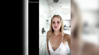 Caroline Zalog, Wet See-Through Nightgown in Shower