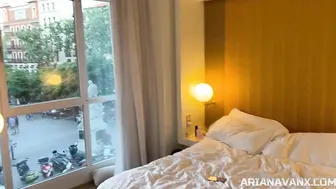 ArianaVanX, Two Curvy Babes in FFM Threesome with Big Cock