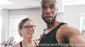 InnocentHotWife, Curvy Hotwife in BBC Instructor Encounter Post-Gym