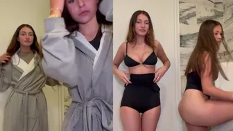 Sophieraiin, Lacy Lotus, Gym Outfit Bathroom Collaboration