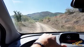 MadeInCanarias, Wet Anal Orgasm with Curvy Spanish Girlfriend in Rental Car