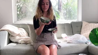 Miss Bell, Hot Friend Comforts on the Couch