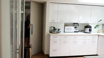 Caroline Zalog, Teasing Her Body Around the House