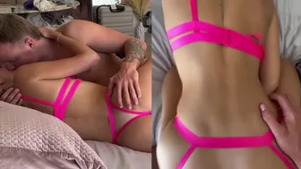 Ella Alexandra, Hot Babe in Tan-Lines Encounter in Strappy Lingerie